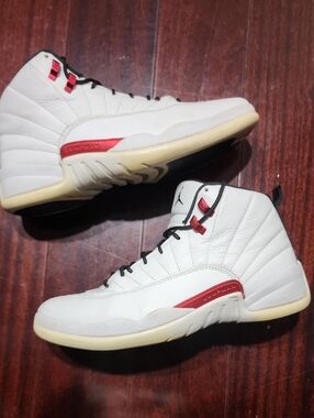 Nike Air Jordan Retro 12 Twist 2021 Size 10.5 Ct8013-106 White Black Red OG Worn